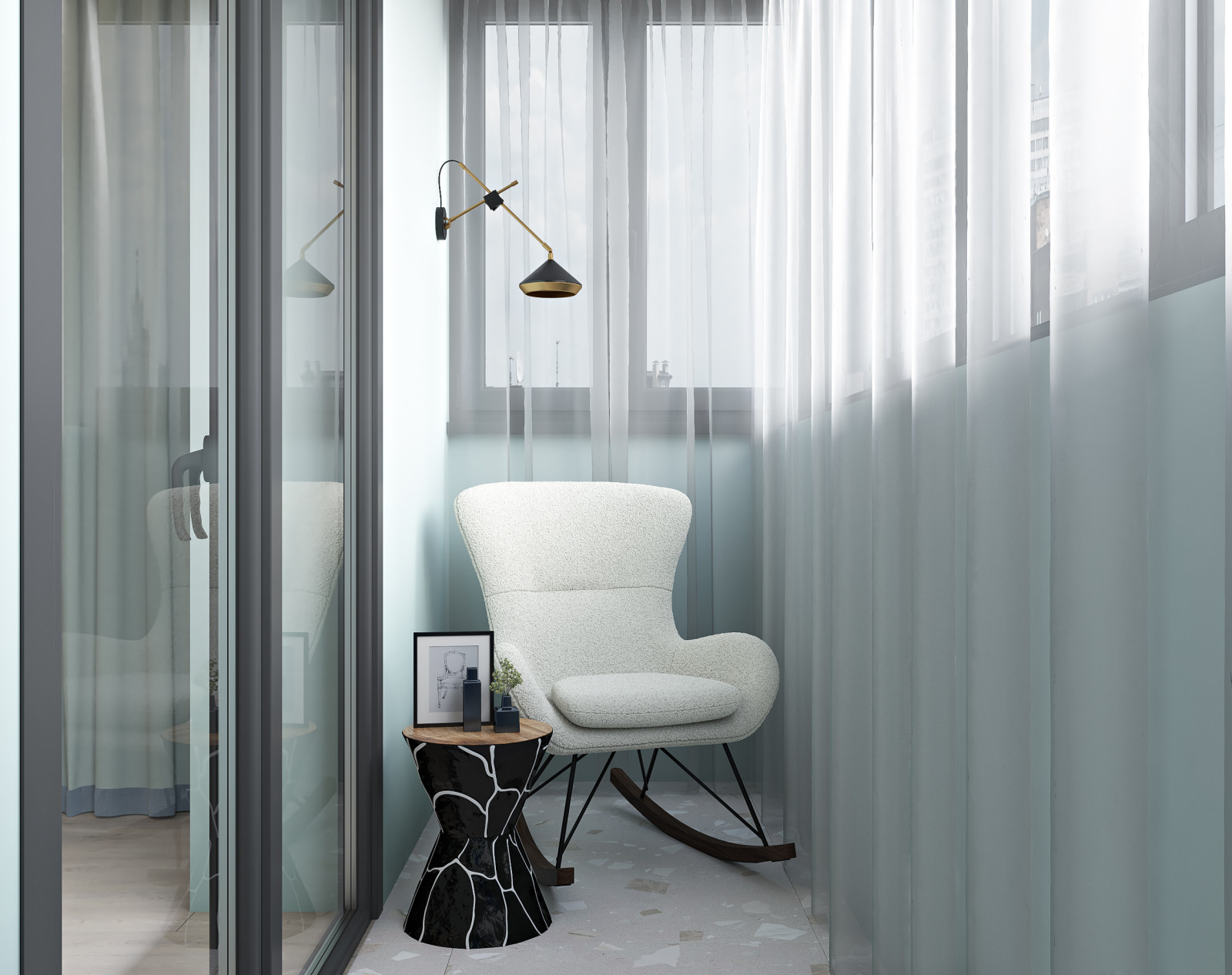 Лоджия ЖК Татьянин Парк "Сапфировая нега"