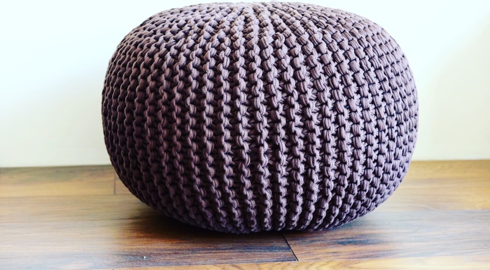 Вязаный Пуф