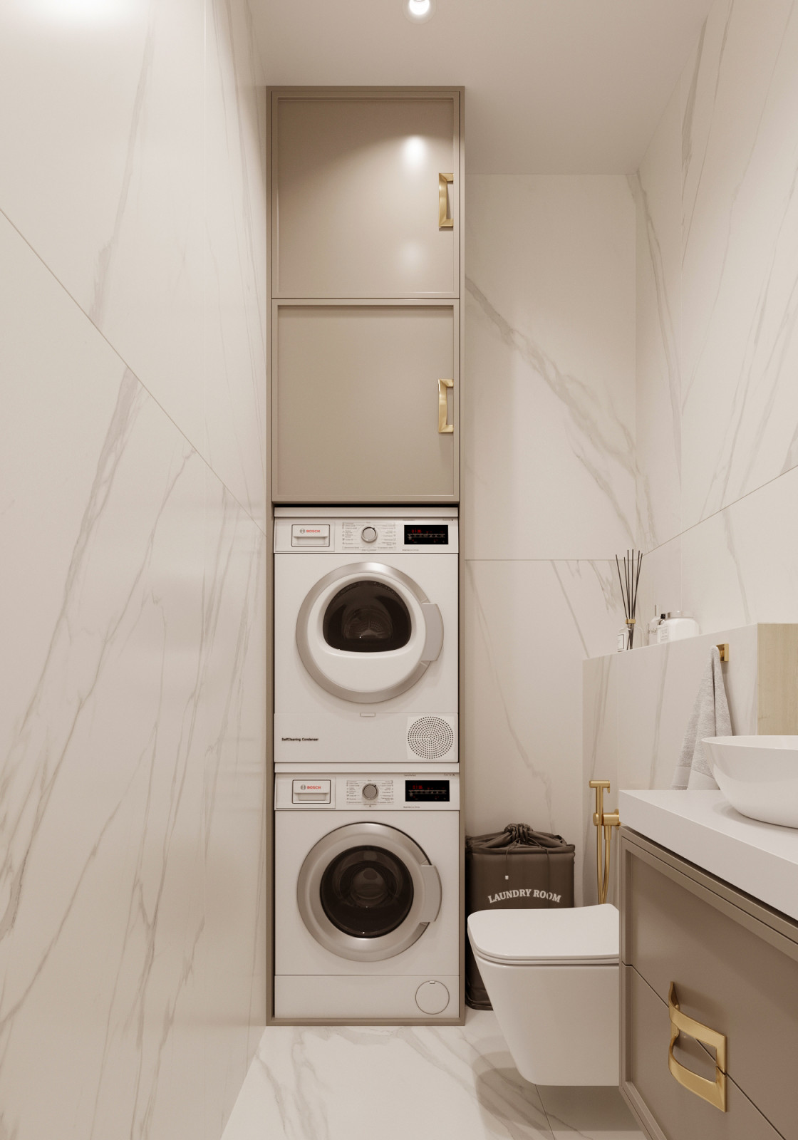 "Тёплое какао", квартира в ЖК "Дворянский", 98 м2