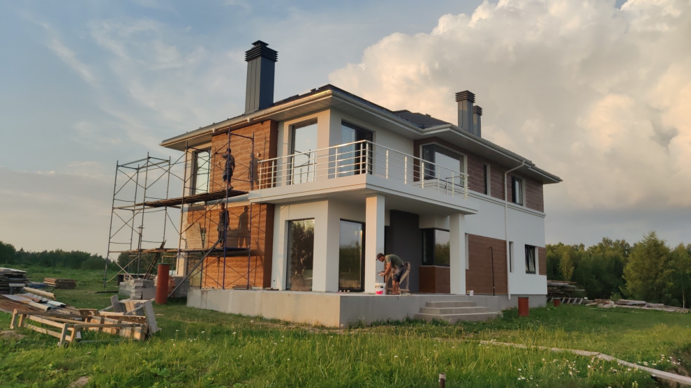 Декоративная штукатурка имитирует фактуру Дерево Visage Ceresit, газобетон и ППС