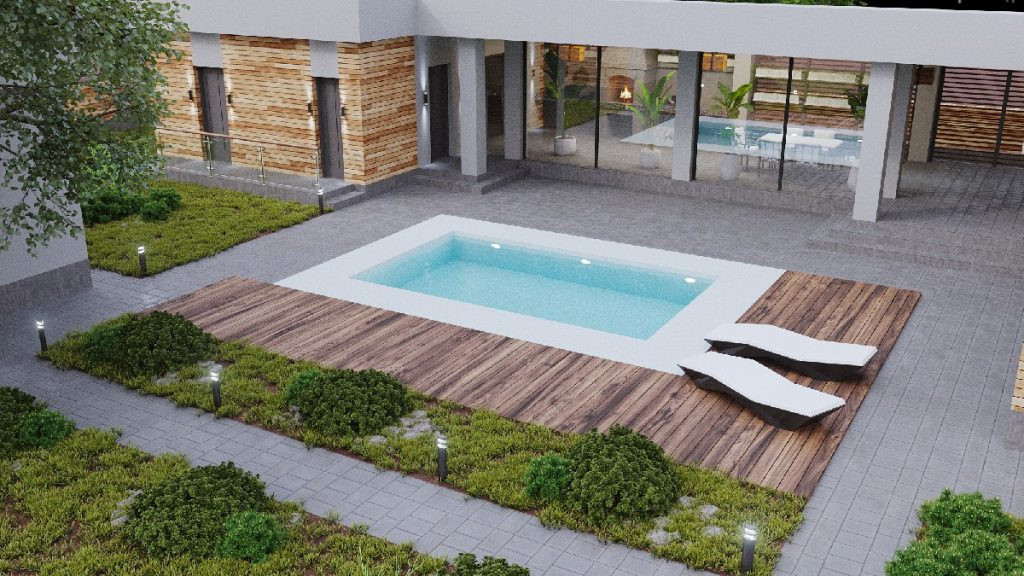 Проект частного дома со СПА-зоной