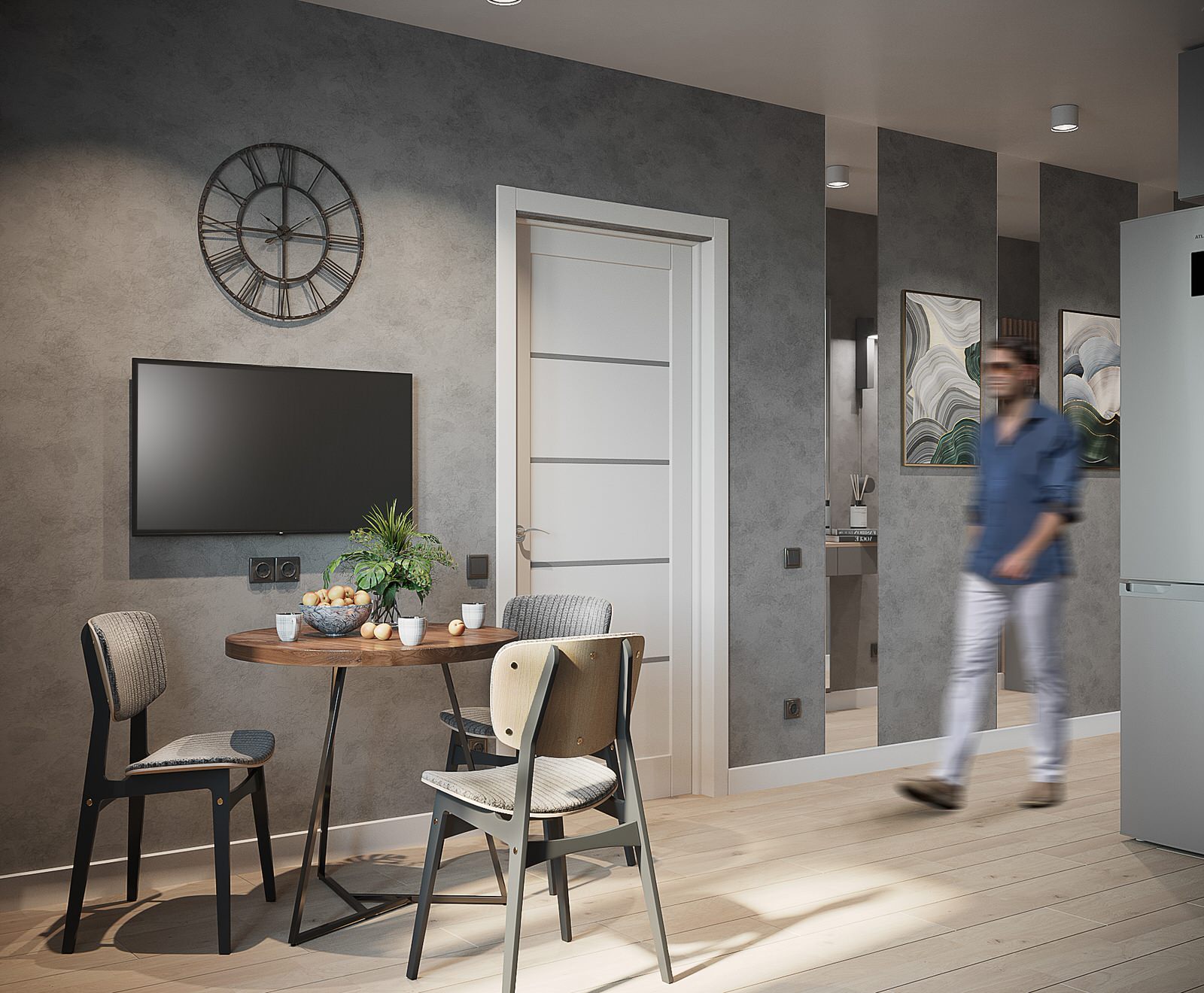 Кухня-столовая. Обеденная зона