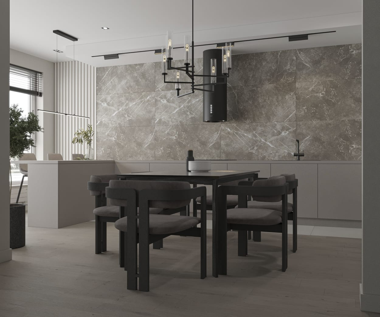 Обложка проекта: Квартира 120 м2, Тула, ЖК Первомайский, "50 оттенков серого"