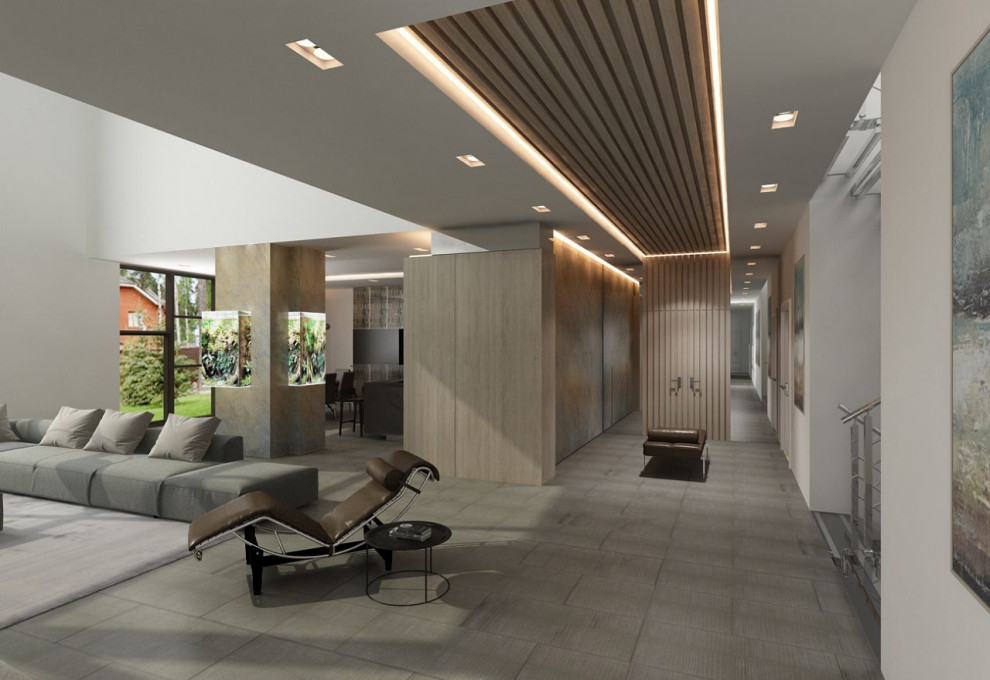 Дизайн проект интерьера загородного дома