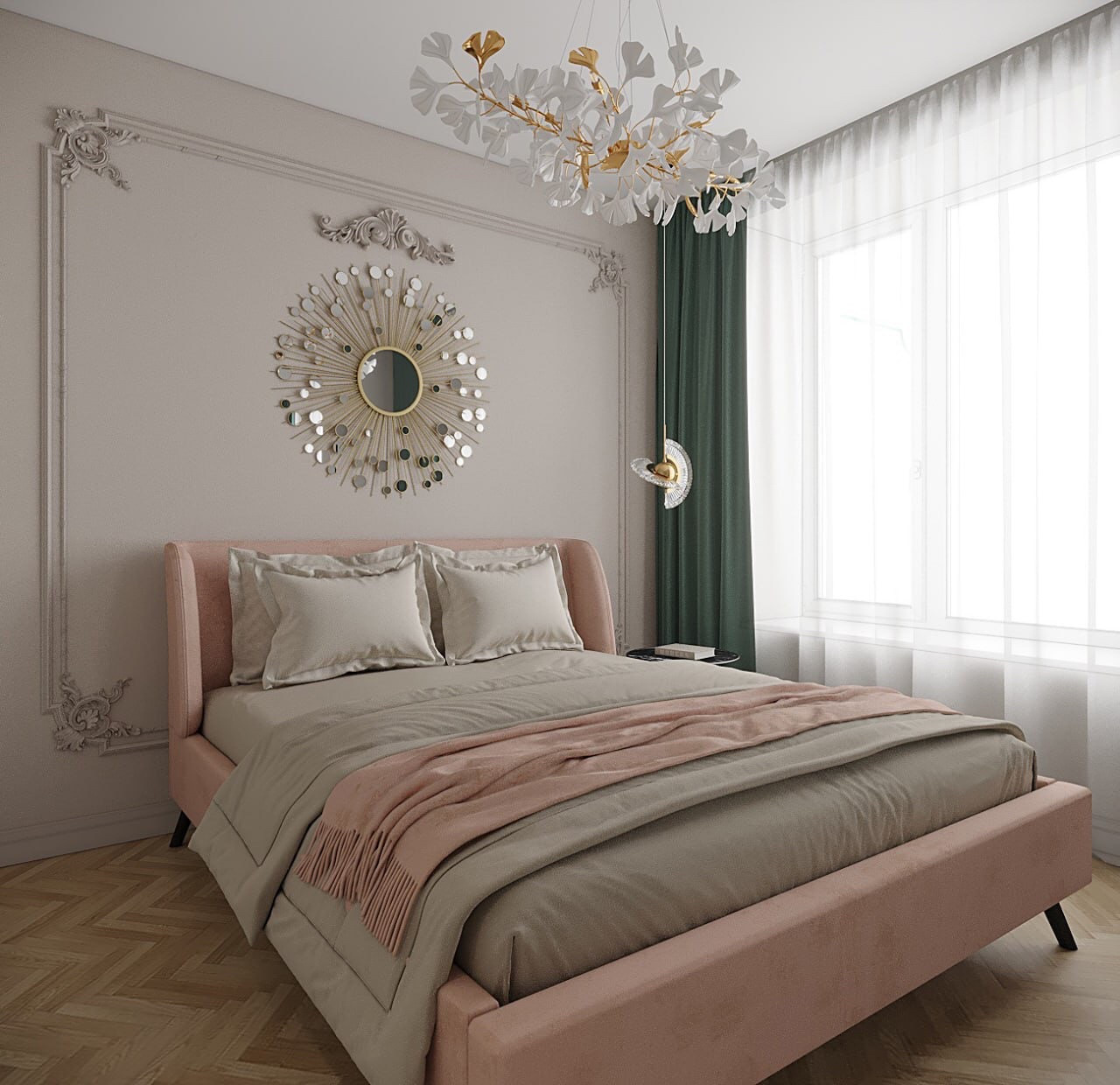 Спальня в стиле современной классики