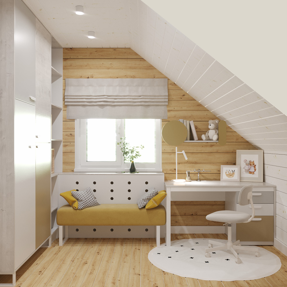 Дизайн 2го этажа в доме из бруса