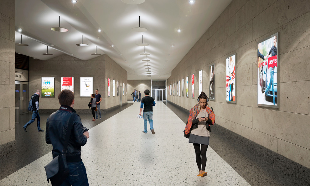 Competition project. Moscow metro station.