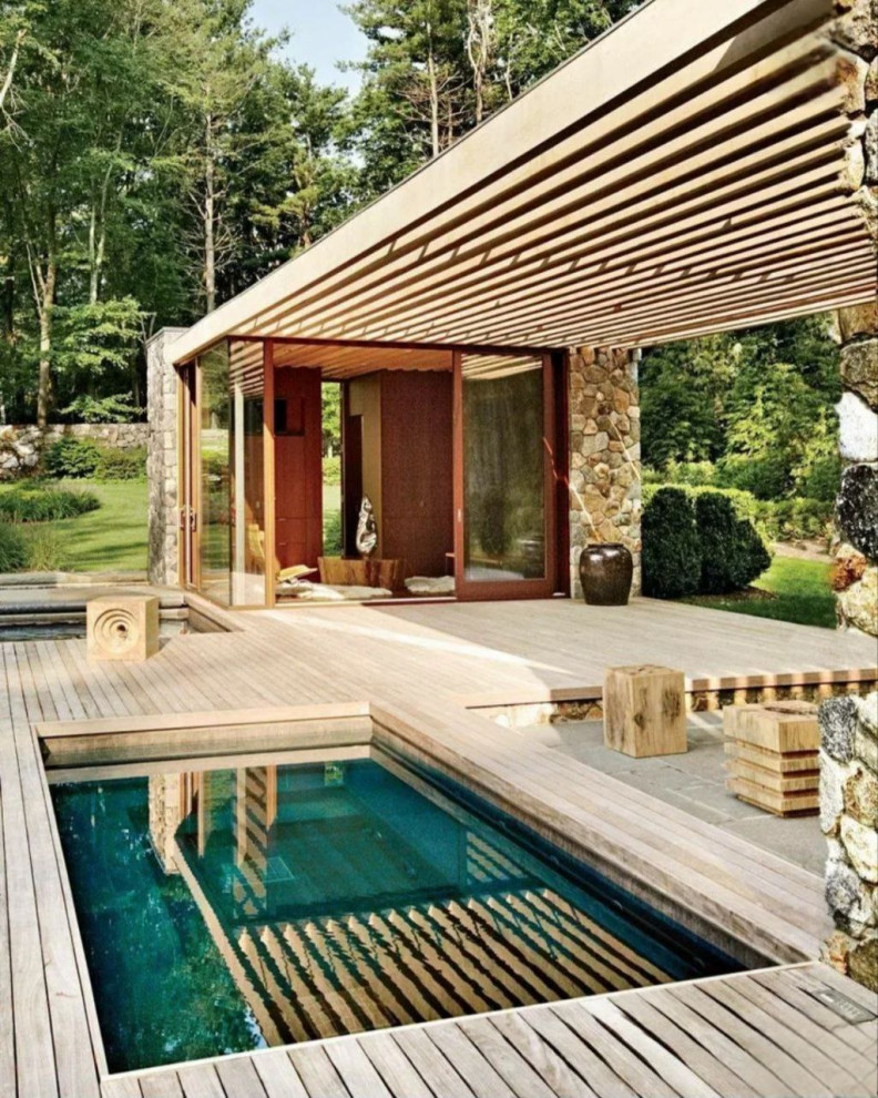 Баня с бассейном