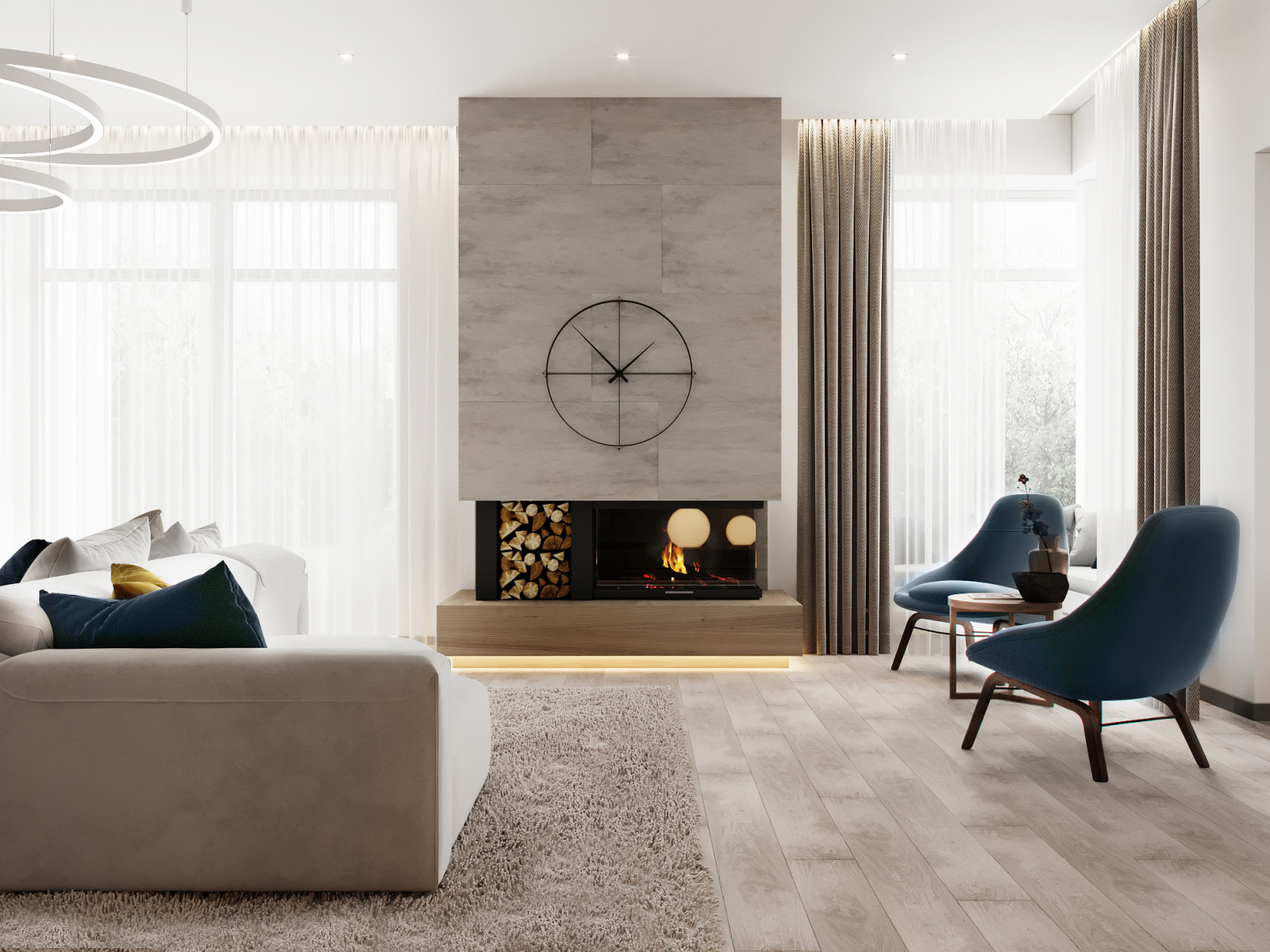 кухня-гостиная в доме в п.Княжий