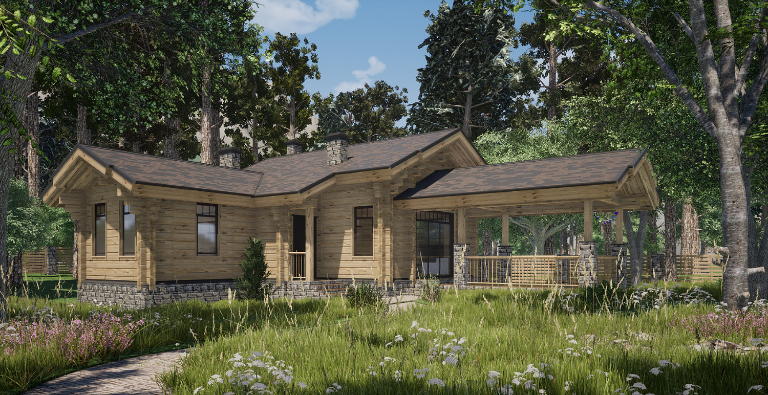 Баня в реликтовом поселке Ёлки