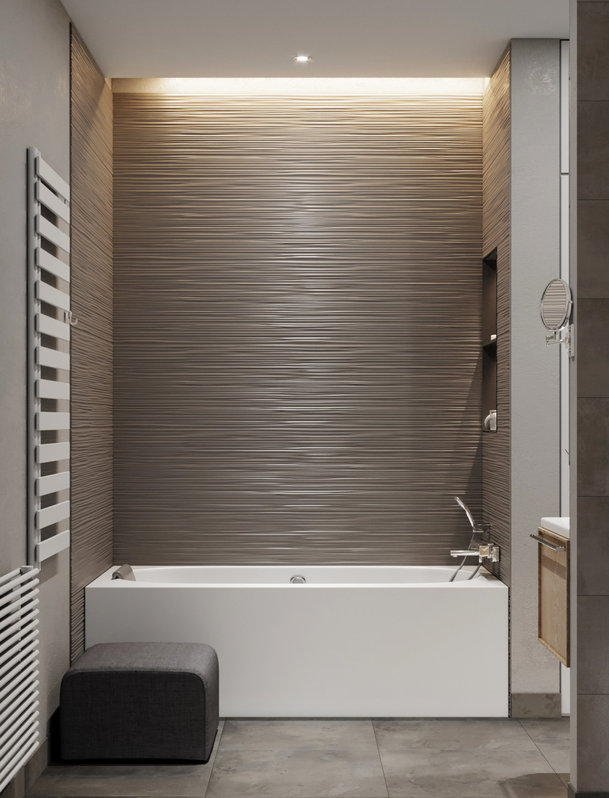 Ванная комната в стиле "сканди"