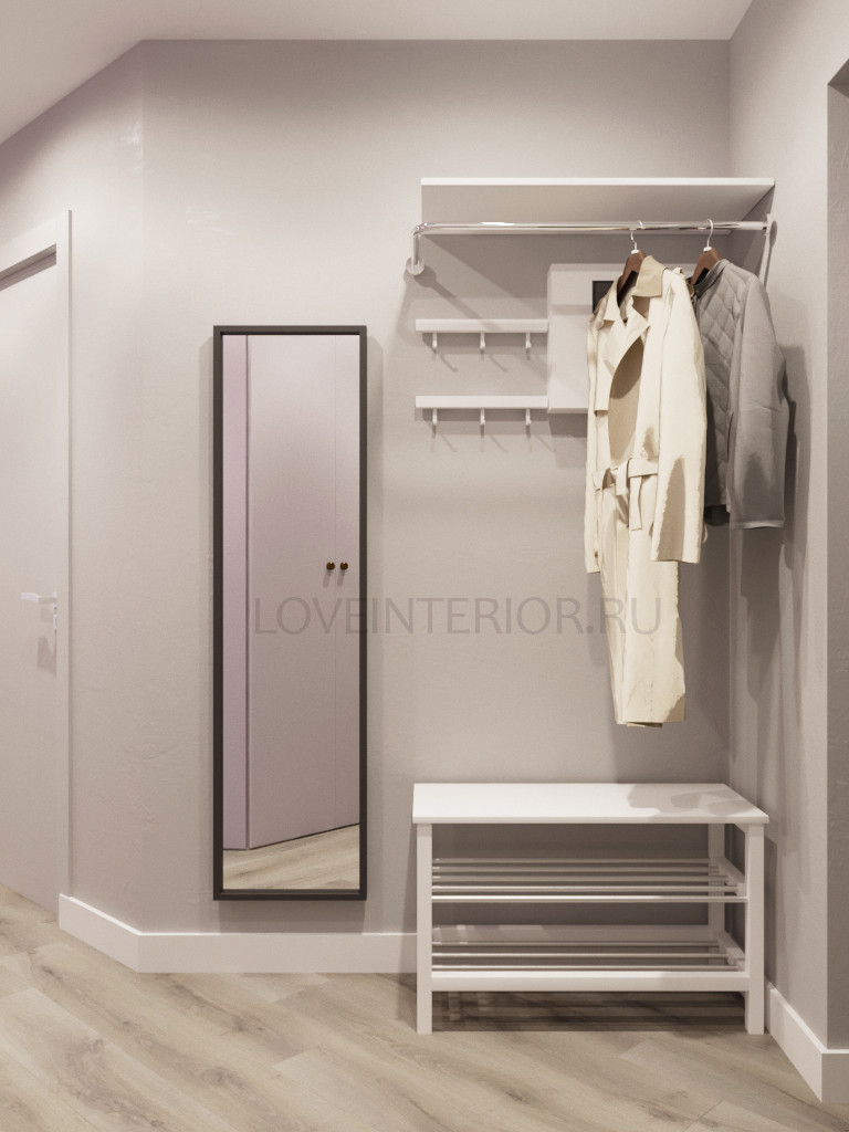 Квартира-студия для молодой девушки