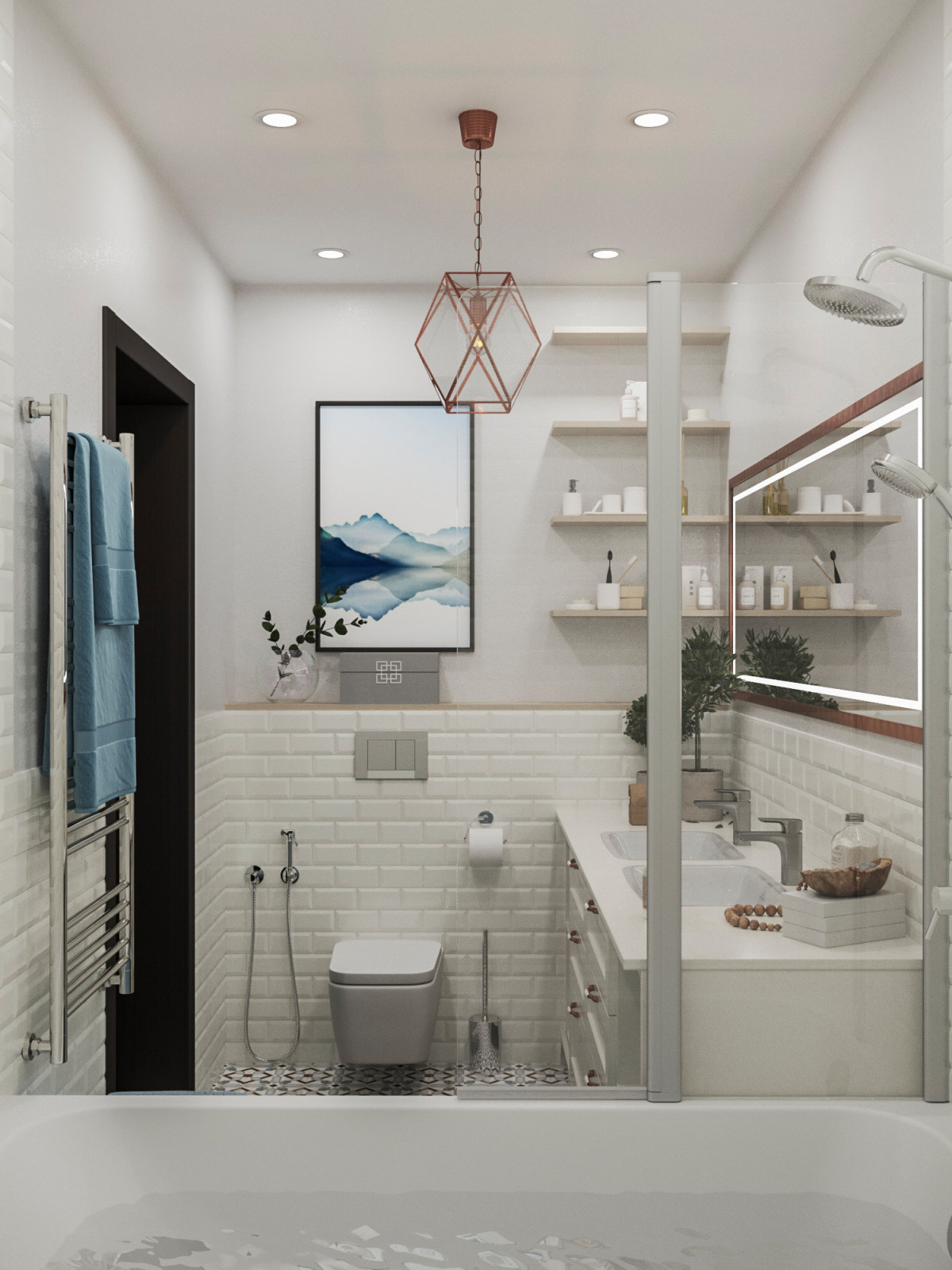 Дизайн интерьера санузлов