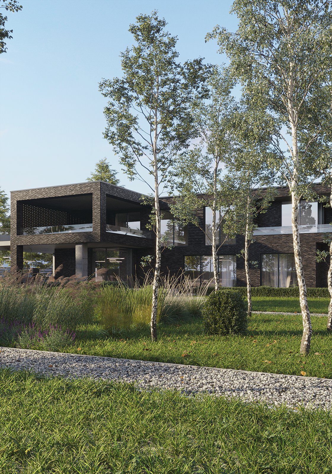 Проект архитектуры дома и сада в п. Нелжа  Врн. обл.