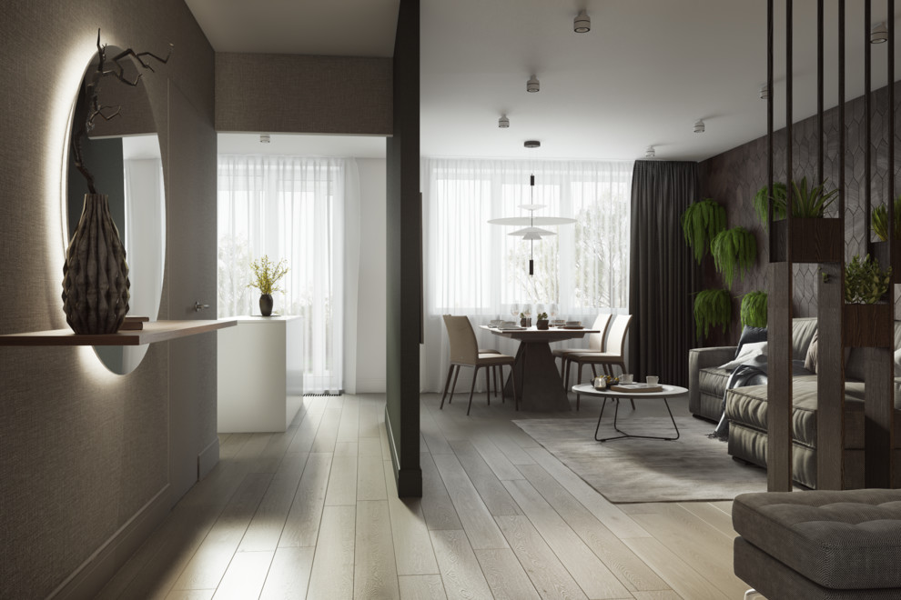 Интерьер двухкомнатной квартиры 65м2 на Озерной улице