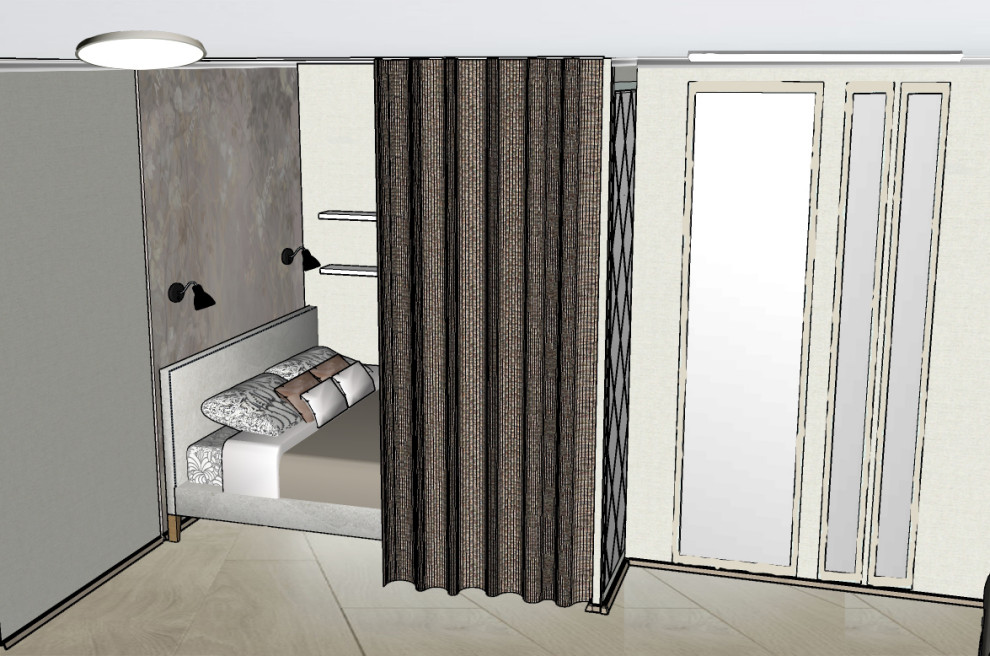 Однокомнатная квартира с оригинальной планировкой для молодой девушки