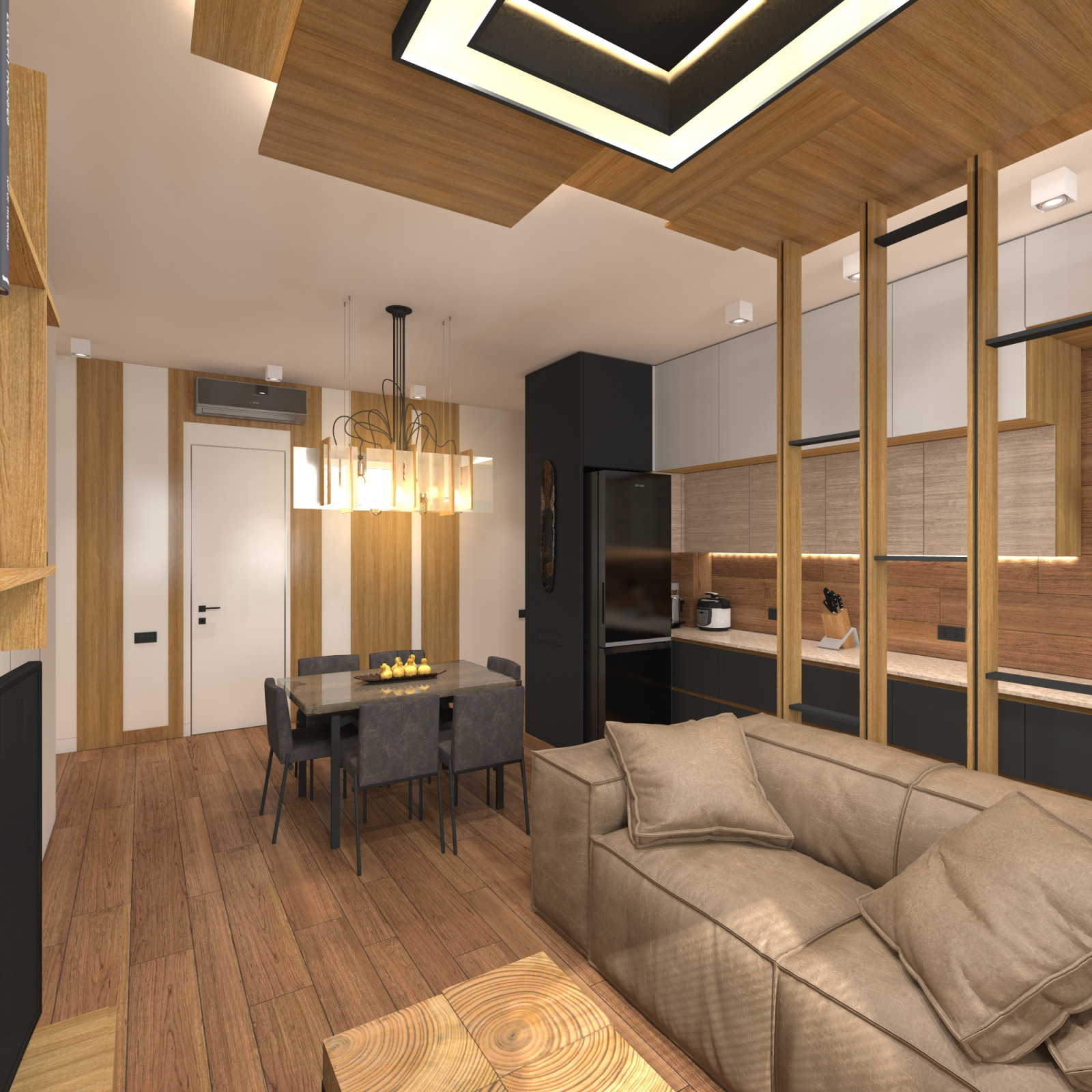 Гостиная-Кухня-Столовая