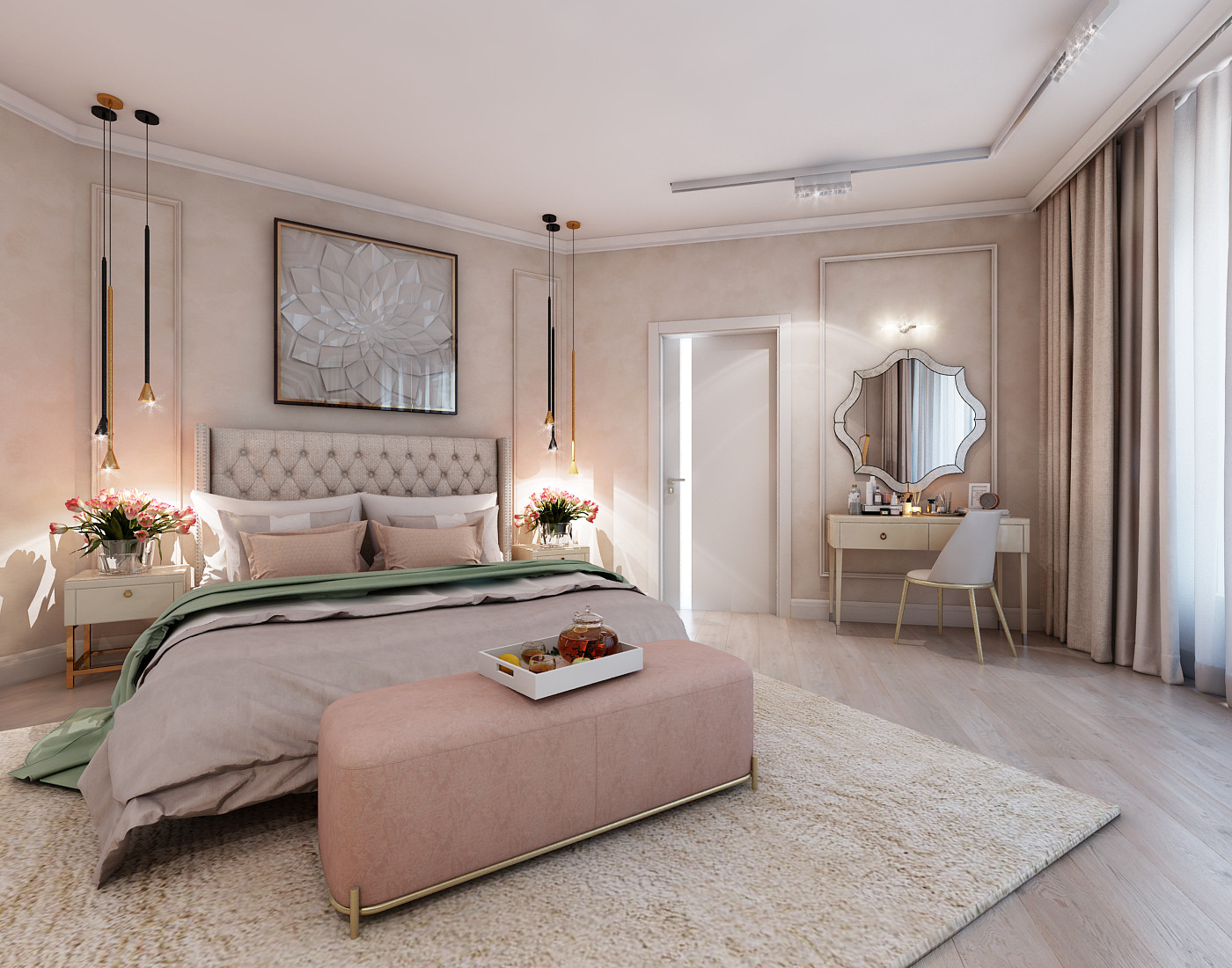 спальня в частном доме