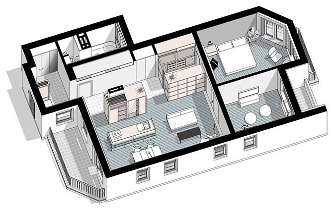 Houzz Украина: Квартира с мини-фермой на кухне
