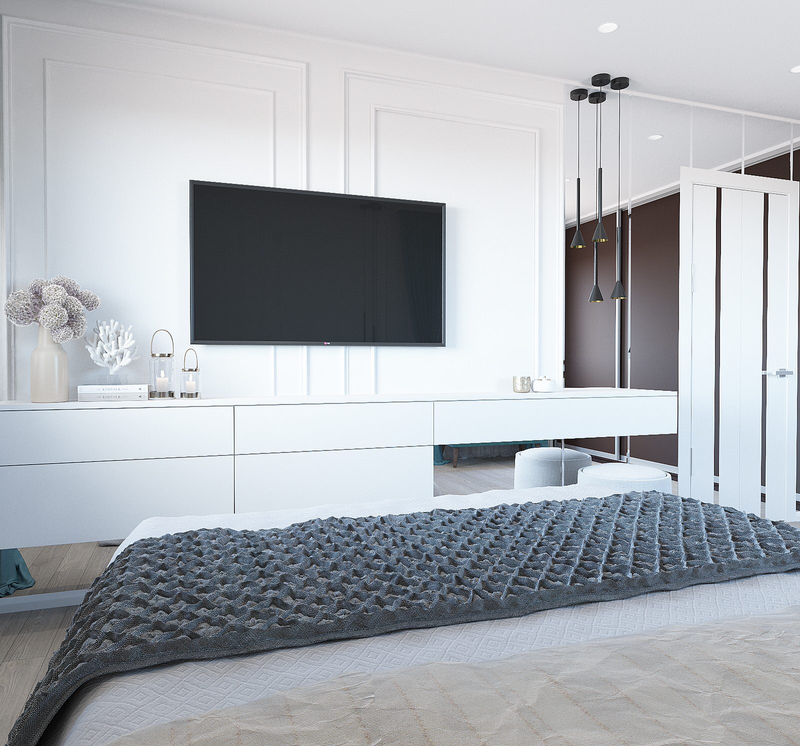 Белоснежная спальня