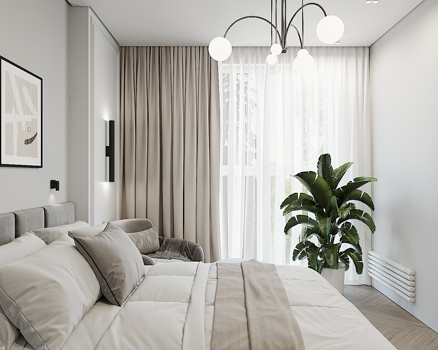 Обложка проекта: уютная квартира в серых тонах ЖК Norwood г.Пенза