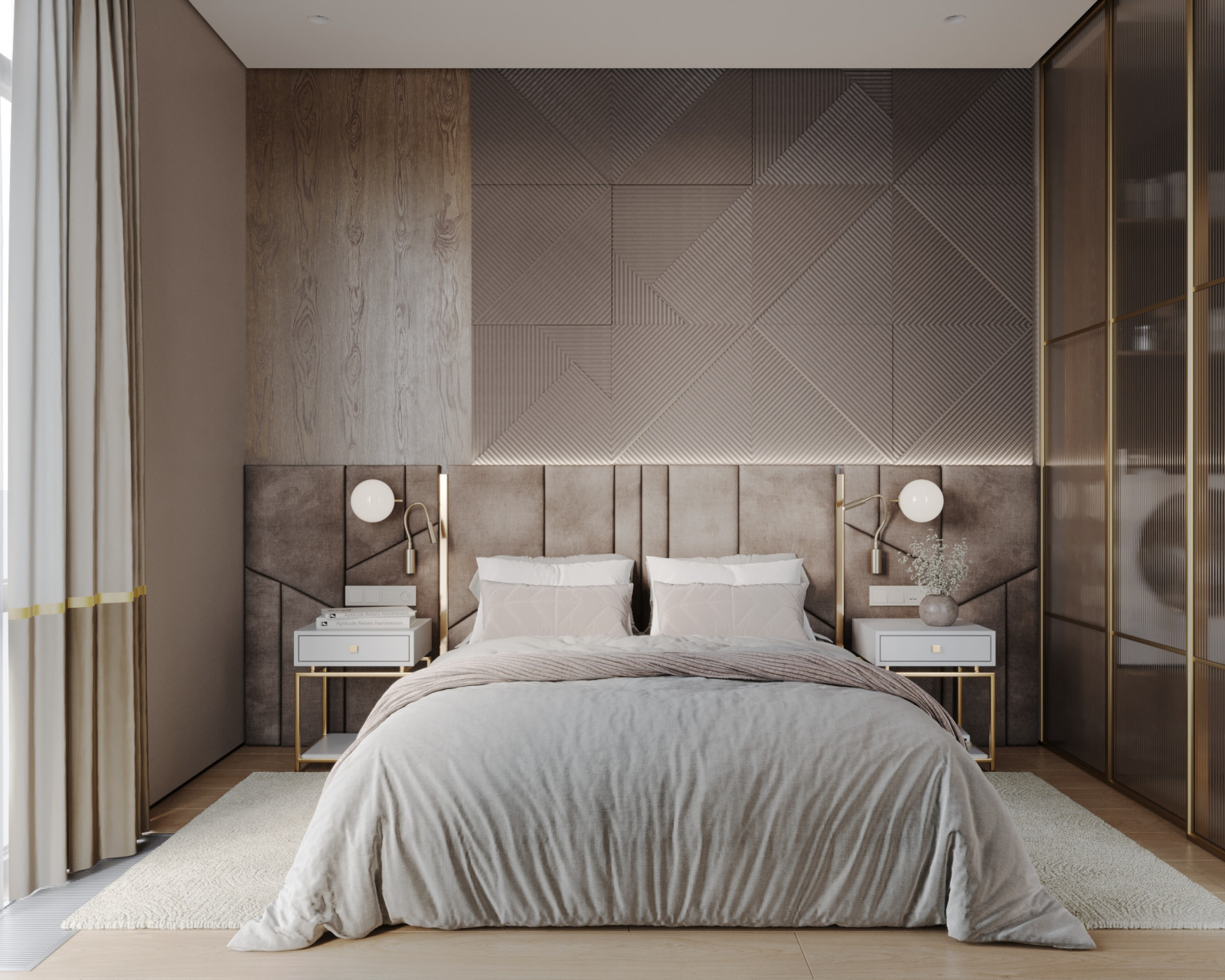 Дизайн интерьера однокомнатной квартиры "1к. квартира в ЖК Russian Design Distri