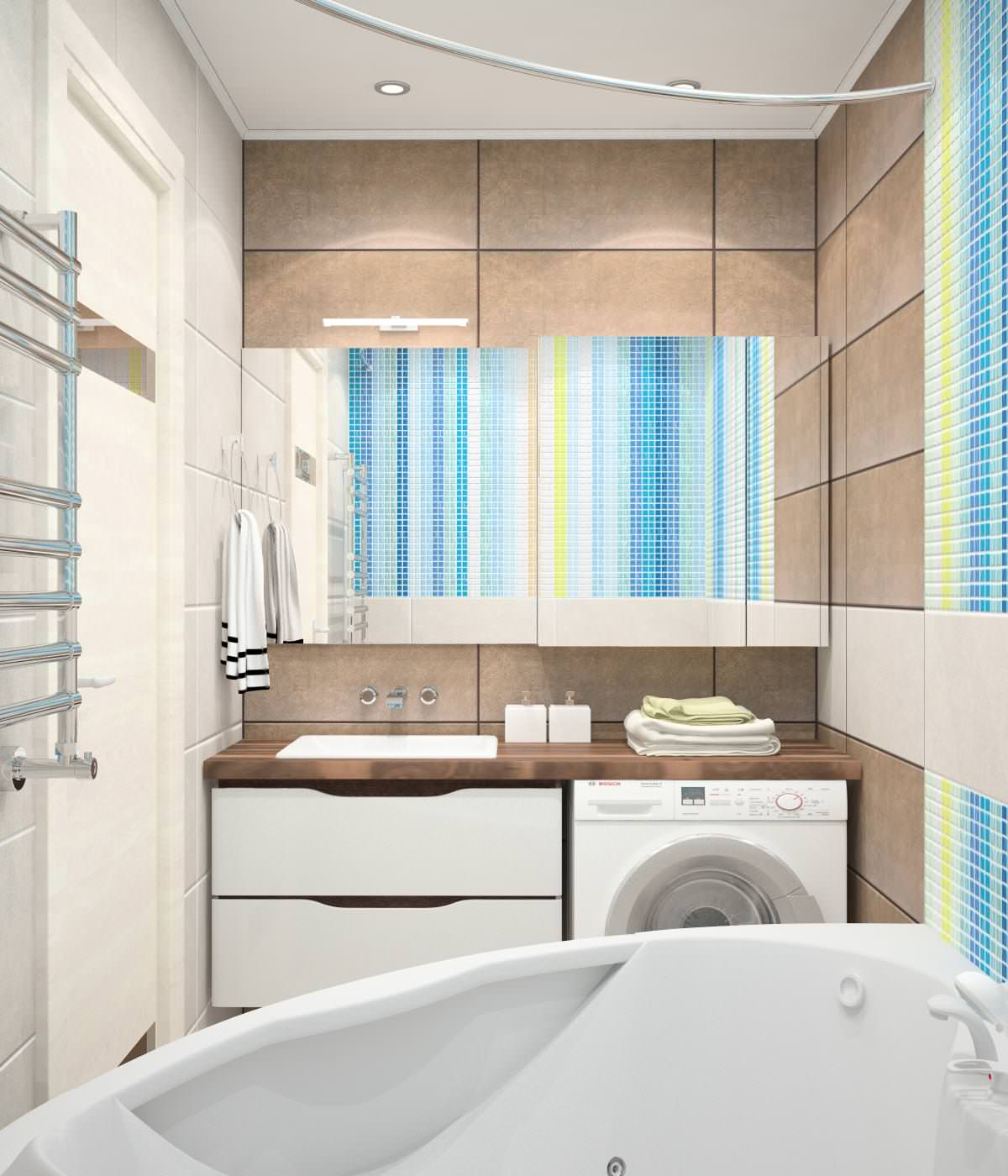 Дизайн-проект трехкомнатной квартиры "Над облаками"