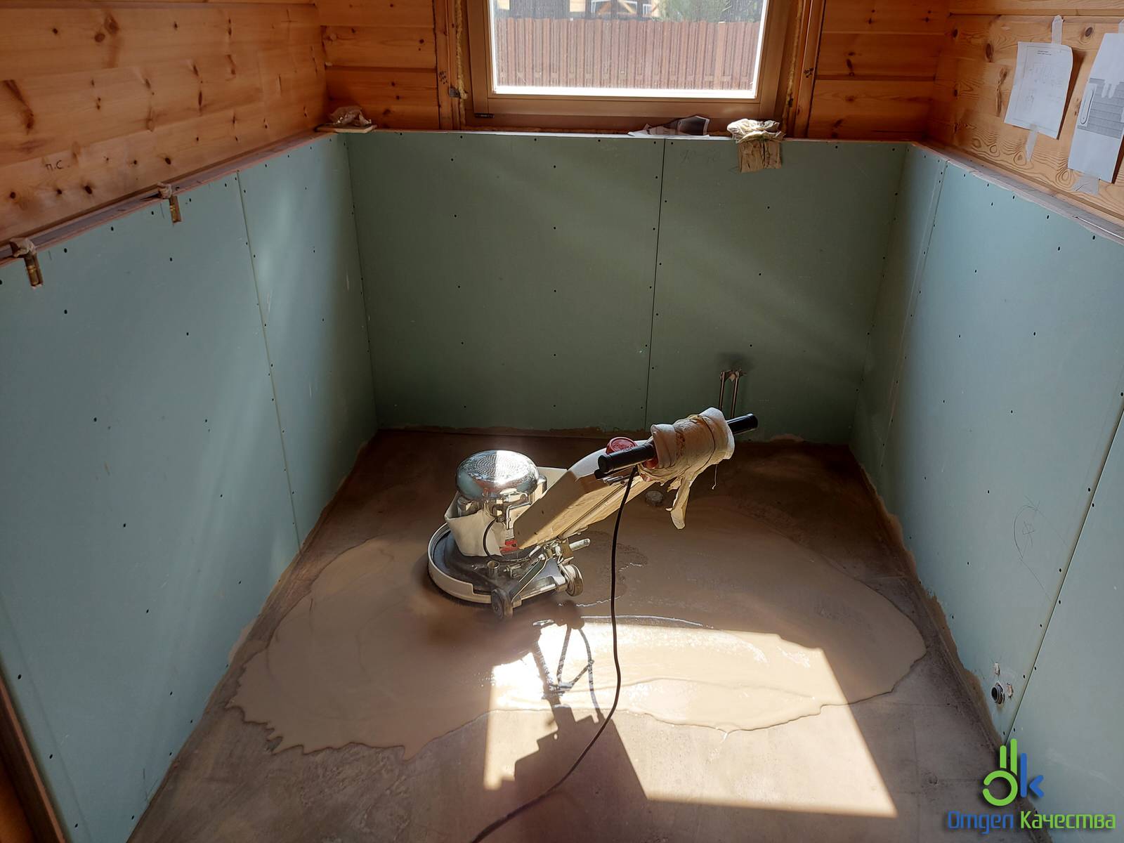 Шлифовка (корректировка) существующей стяжки пола