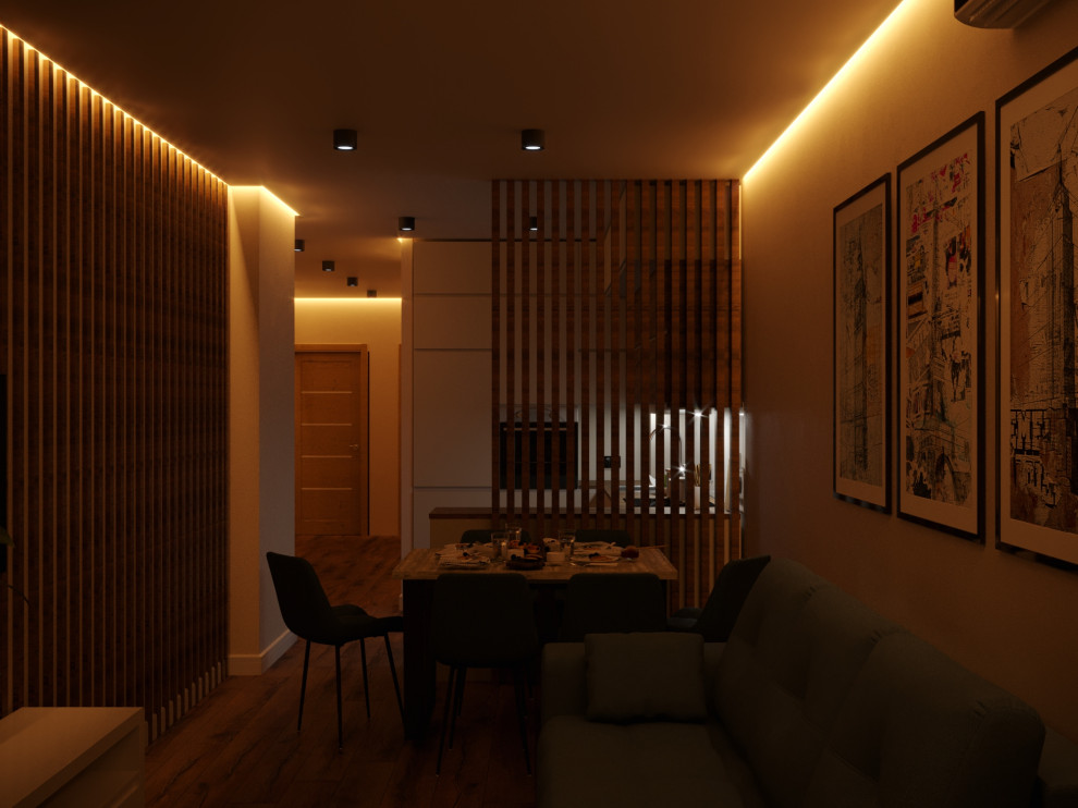 Дизайн-проект трехкомнатной квартиры.