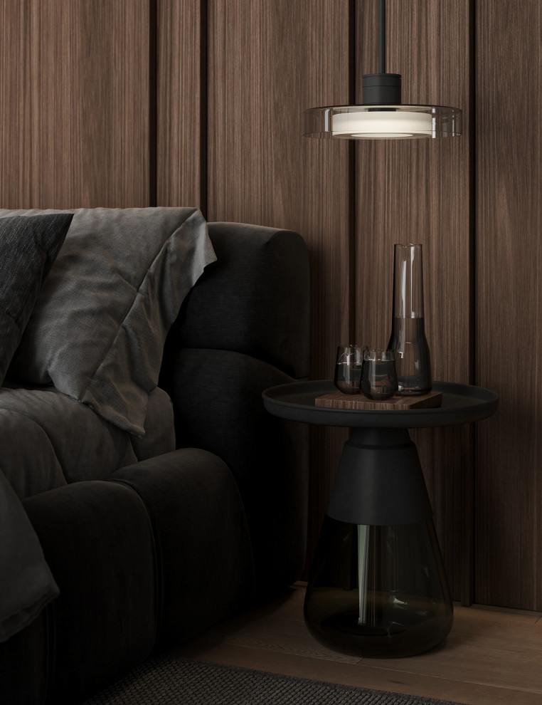 Темный минимализм в коттедже