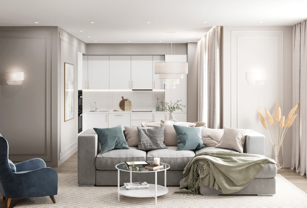 Обложка проекта: Двухкомнатная квартира 75 кв.м.