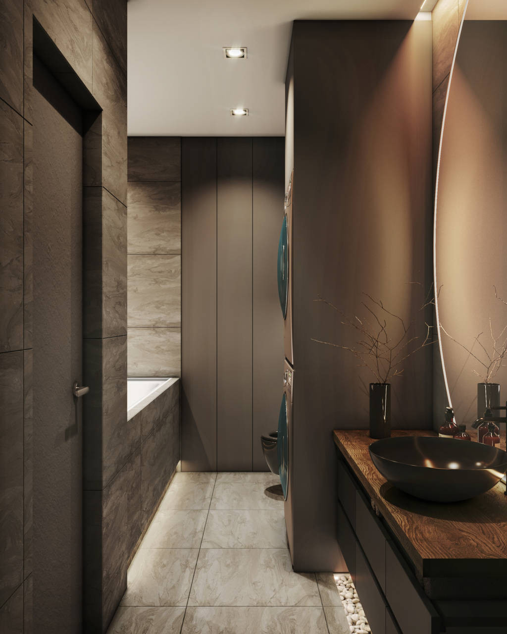 Обложка проекта: г. Санкт-Петербург, квартира 98 м2. Темно-золотой интерьер квартиры