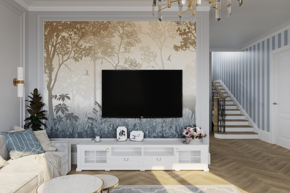 Обложка проекта: Необычная классика в частном доме