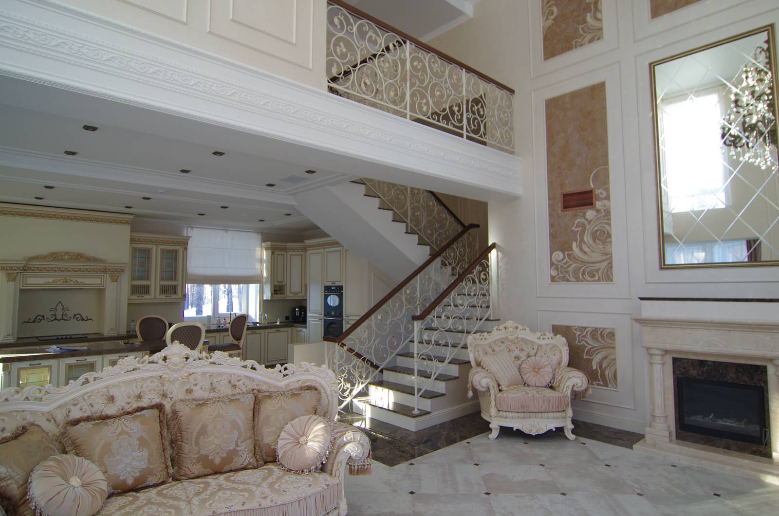 Лестницы с кованым ограждением