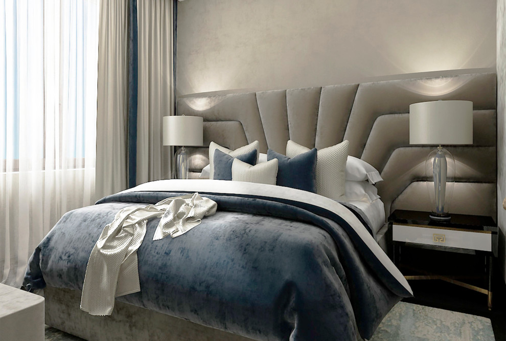 Спальня мягкие оттенки. Квартал Redside