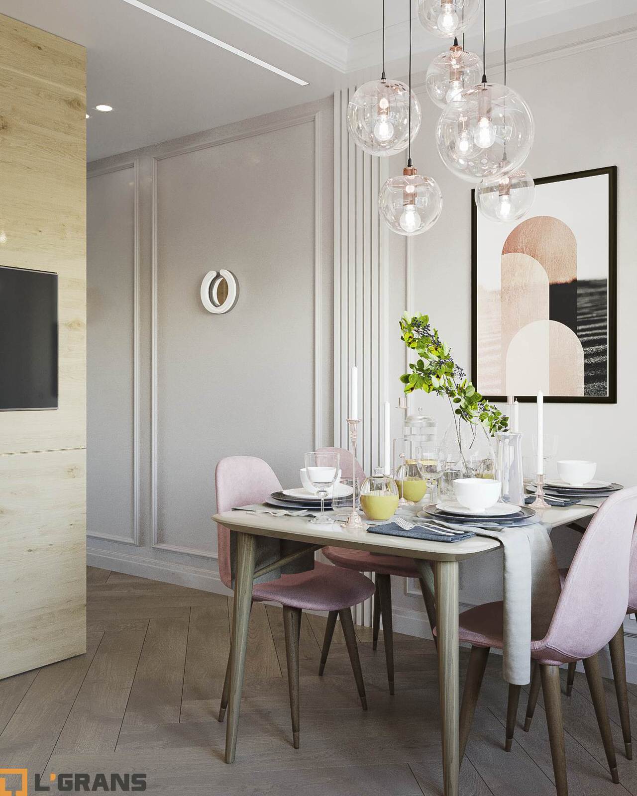 Дизайн проект интерьера квартиры в ЖК Пионерский