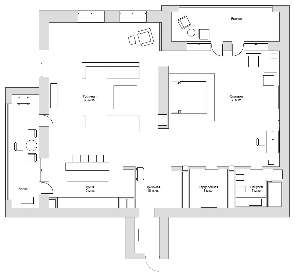 Houzz Армения: Квартира в Ереване с бетоном, ониксом и змеем-вишапом