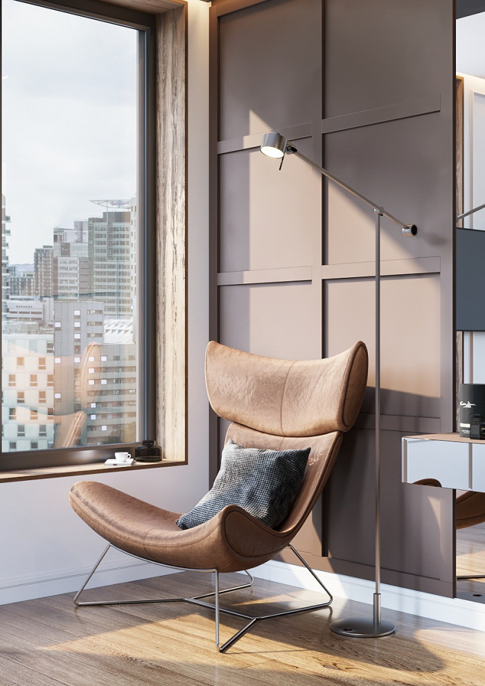 Обложка проекта: Спальня с видовыми окнами.