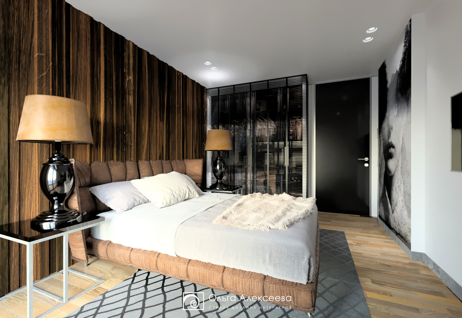 Обложка проекта: Дизайн спальни с балконом