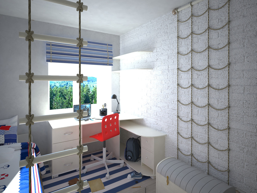 Самара, ул. Гая. Дизайн-проект квартиры для семьи с двумя детьми.