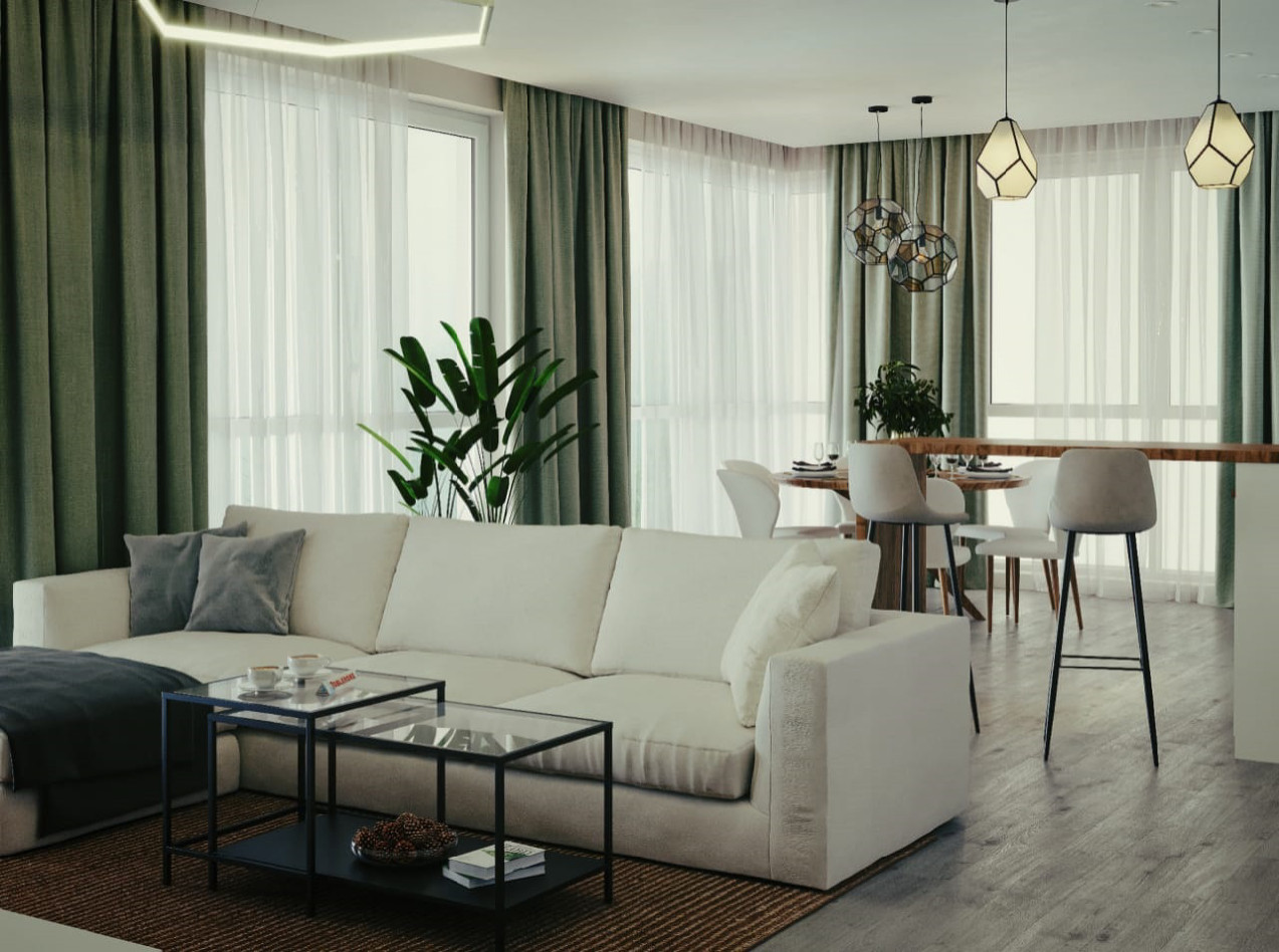 Интерьер квартиры в ЖК "СРЕДА"