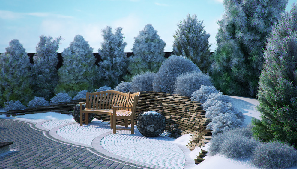 Проект благоустройства участка п.Зубарево. ЗИМА.