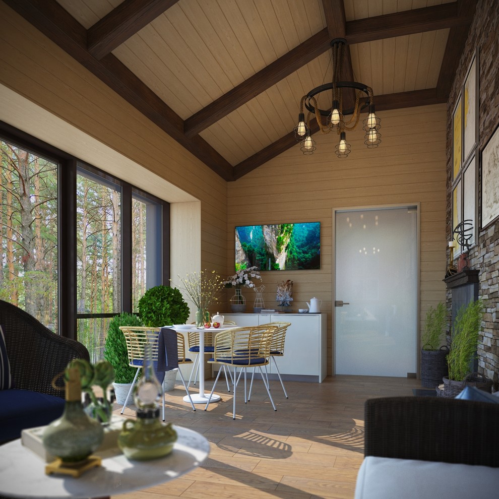 Баня в скандинавском стиле