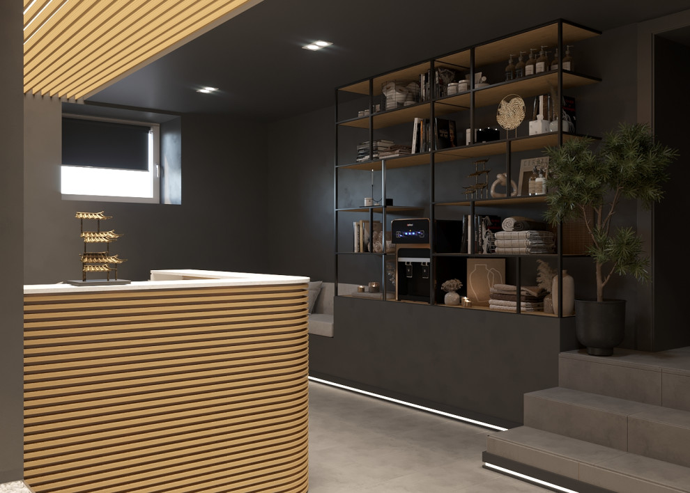 Дизайн проект салон массажа 100м