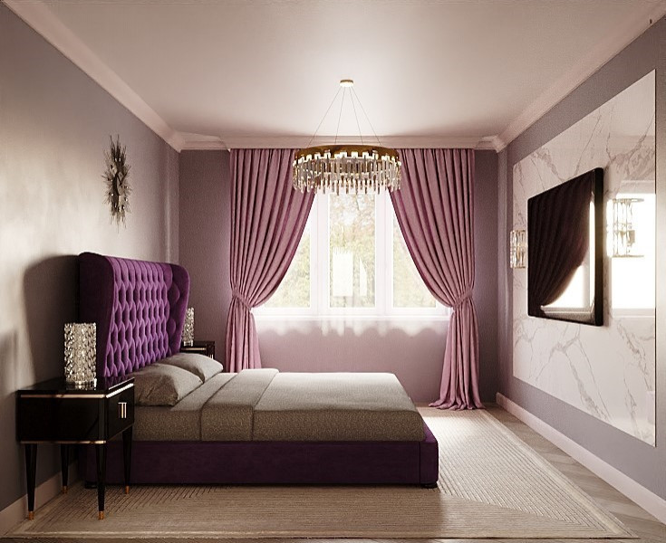 Обложка проекта: Спальня в арт-деко