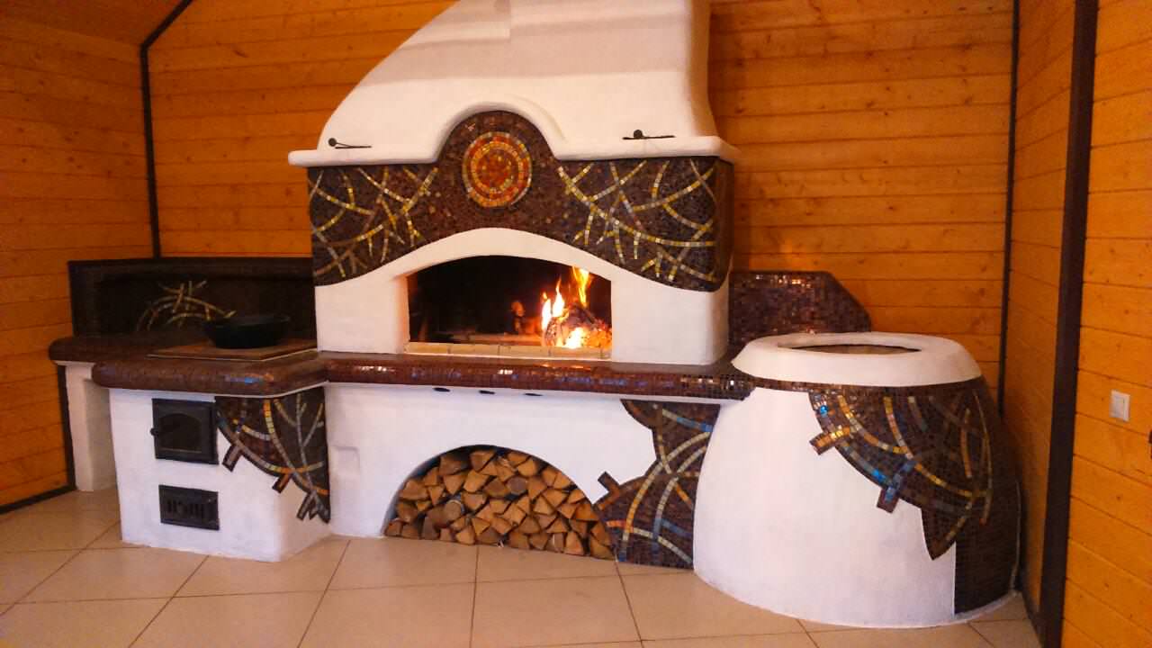 Обложка проекта: Мангальный комплекс с мозаичным декором