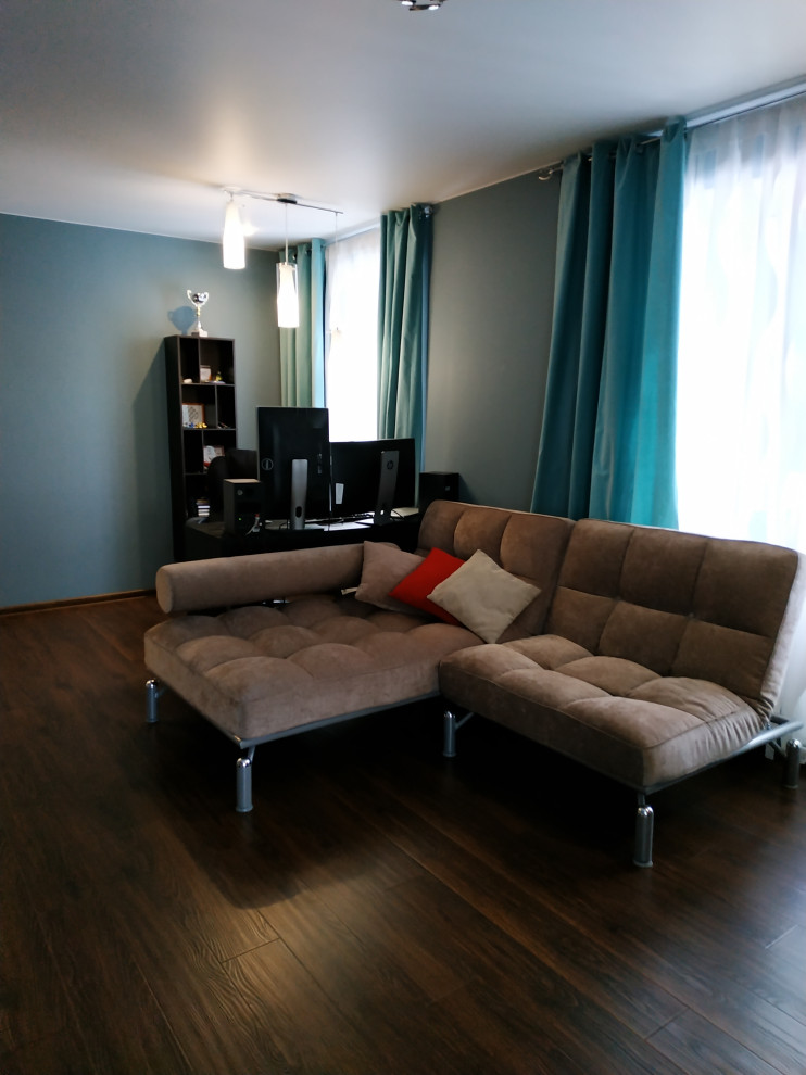 Квартира в тонах сентябрьского парка.