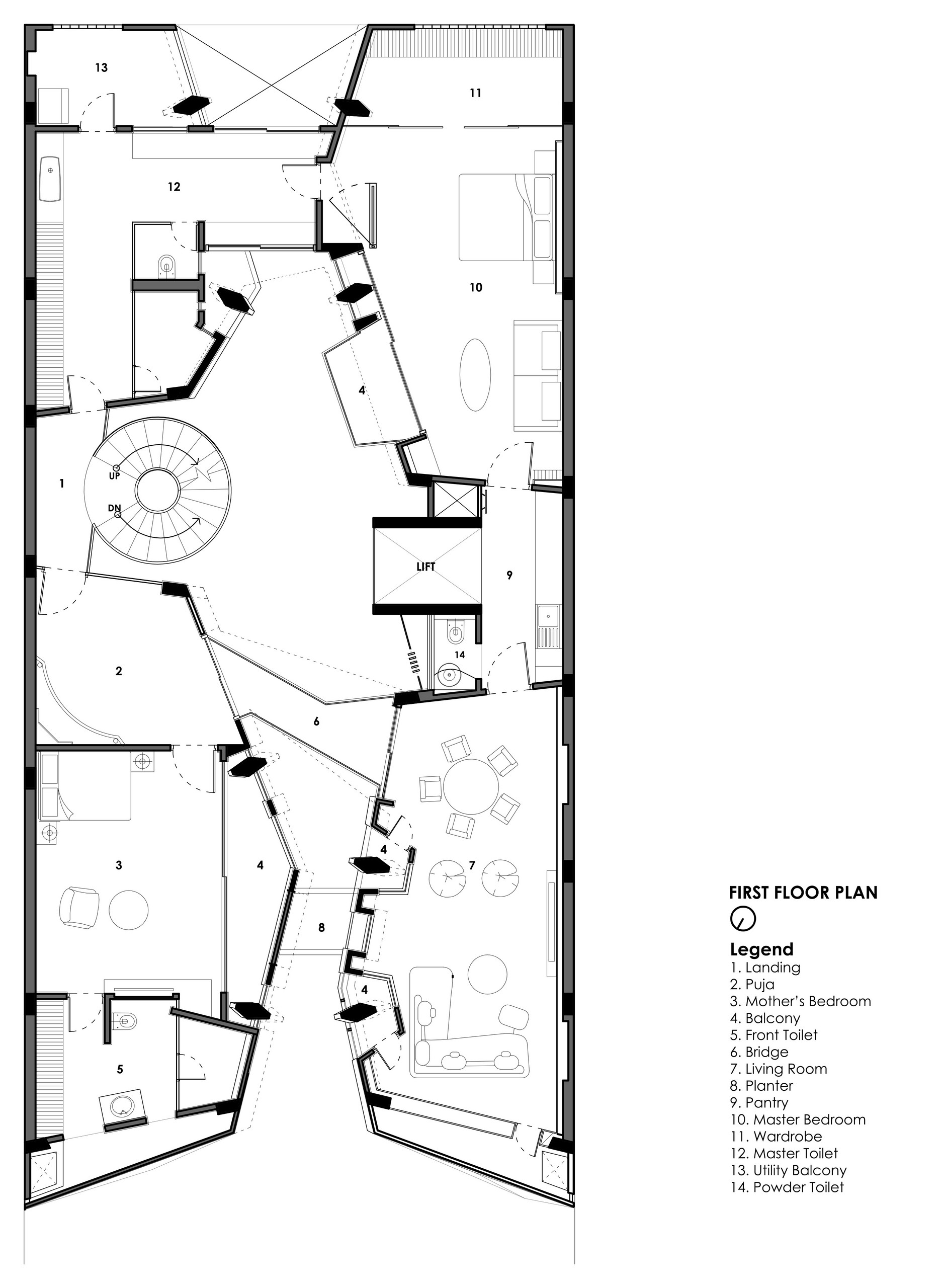 Houzz Индия: Дом, словно треснувший посередине