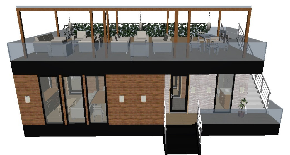 Обложка проекта: УЛЬТРАСОВРЕМЕННЫЙ КОТТЕДЖ С ЭКСПЛУАТАЦИОННОЙ КРОВЛЕЙ.