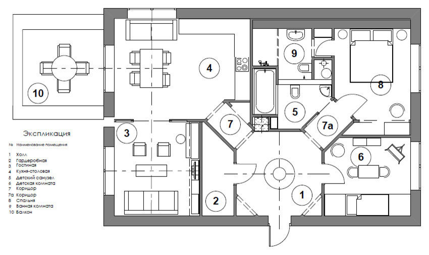 Квартира возле Нескучного сада